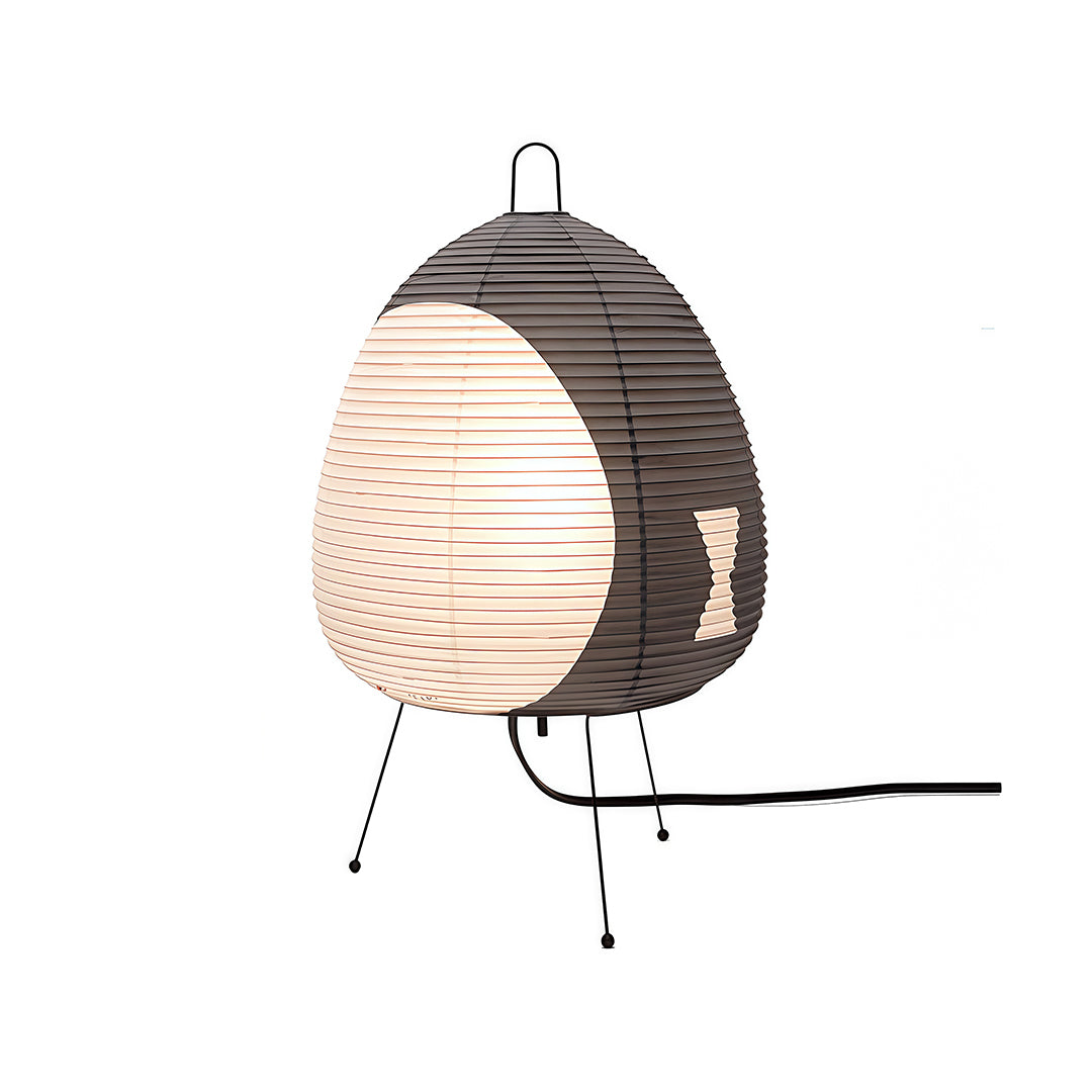 Rice Paper Table Lamps Minimalist Wabi-Sabi Design Light