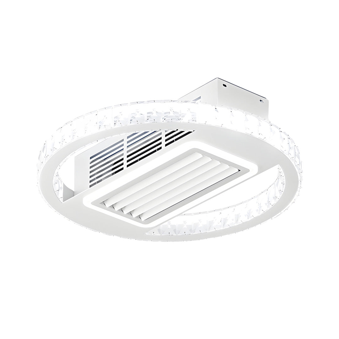 Bladeless Fan Lamp Modern Round 6‑speed Dimmable Light