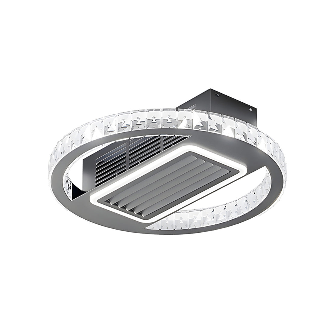 Bladeless Fan Lamp Modern Round 6‑speed Dimmable Light