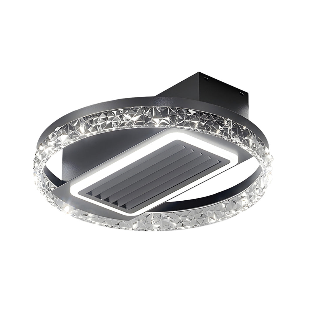 Bladeless Fan Lamp Modern Round 6‑speed Dimmable Light