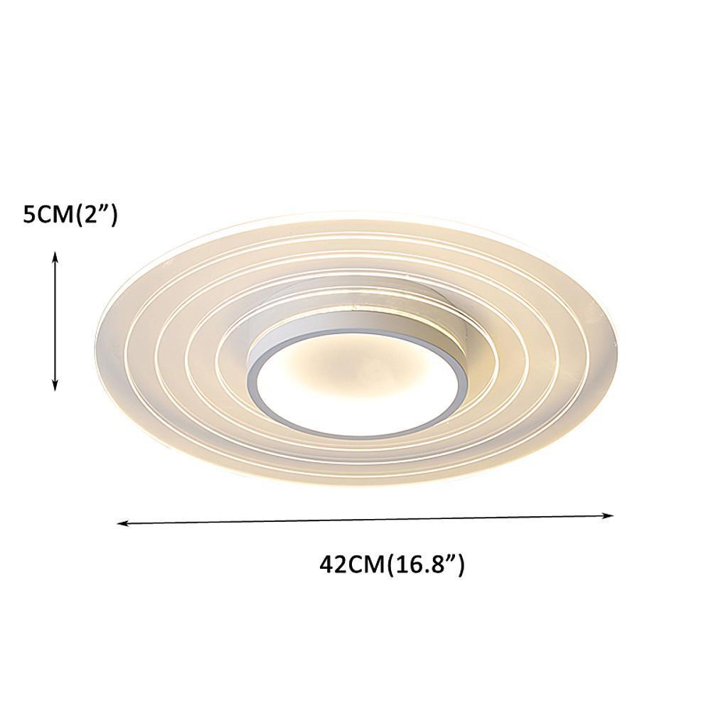 Multiple Circles Dimmable LED Modern Flush Mount Lighting Ceiling Lights for Bedroom