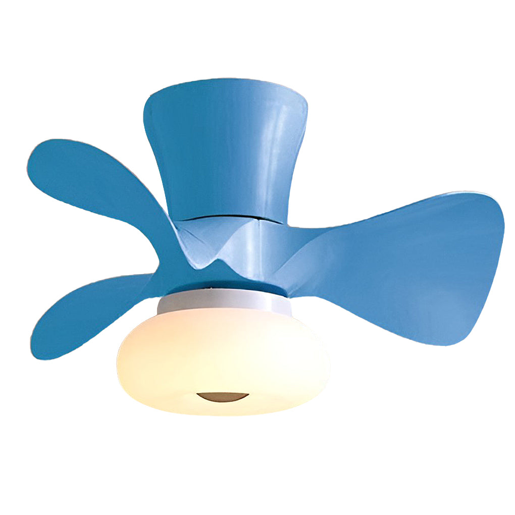 Macaron Ceiling Fan with Light Modern Decoration LED Light