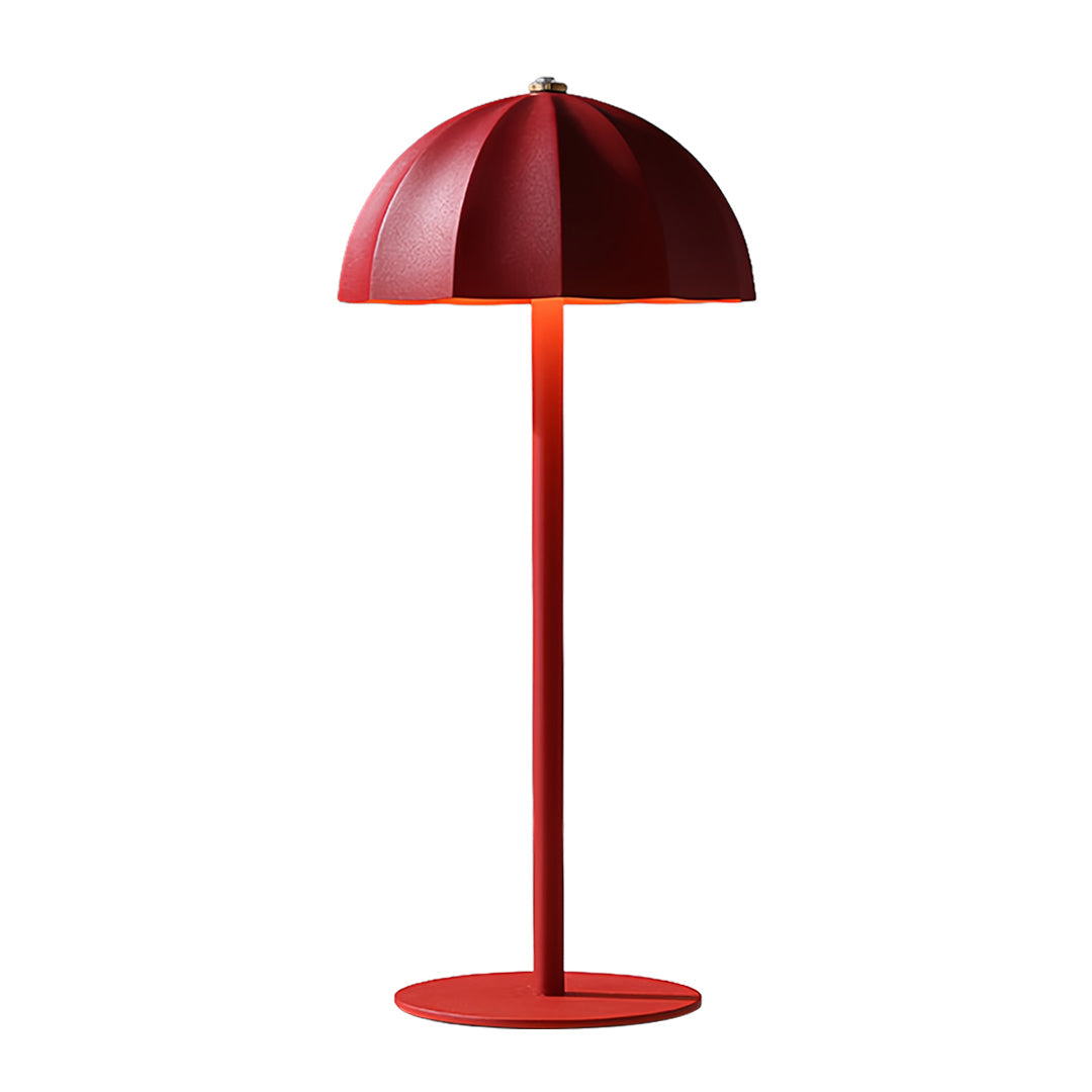 Iron Table Lamps Minimalist Mushroom Cordless Rechargeable Metal Lamp