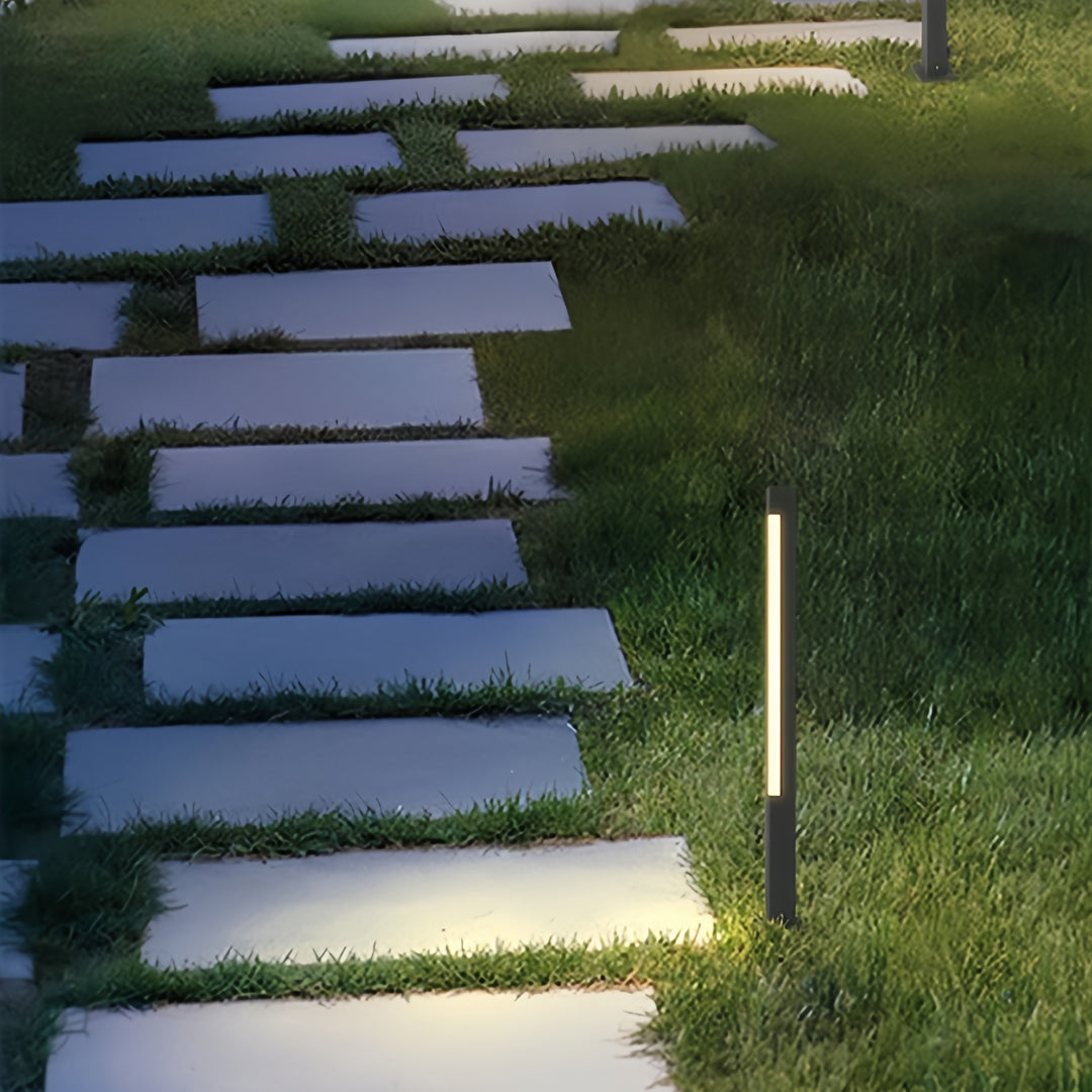 Bollard Landscape Lighting Outdoor Waterproof Modern Square Light