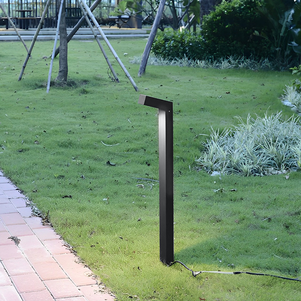 Bollard Path Light Modern Black Aluminum Waterproof Light