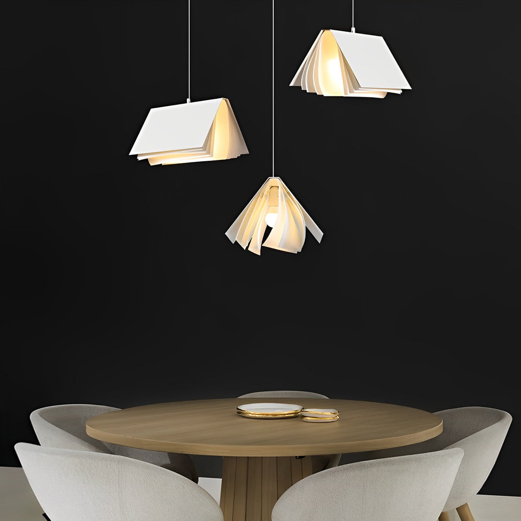 Book Pendant Light Modern Folder Creative Ceiling Light