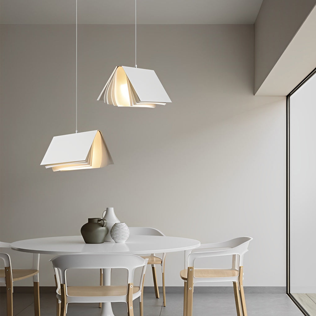 Book Pendant Light Modern Folder Creative Ceiling Light