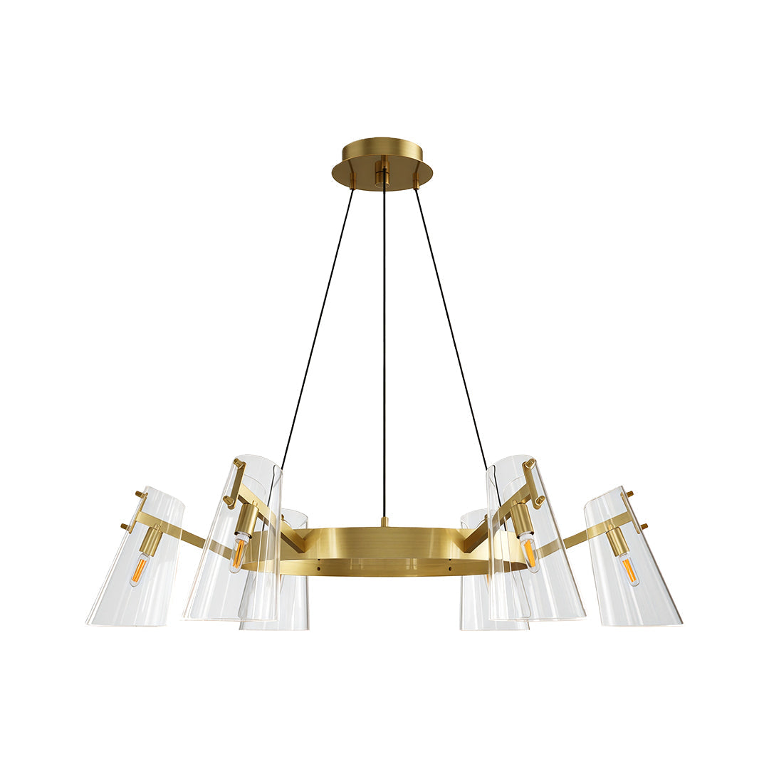 Unique Modern Chandeliers Simple Copper Ceiling Light