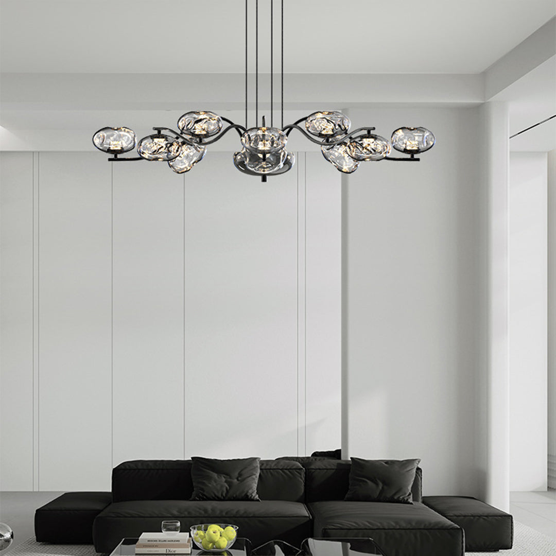 Modern LED Chandelier wide-spectrum Magic Bean Glass Light