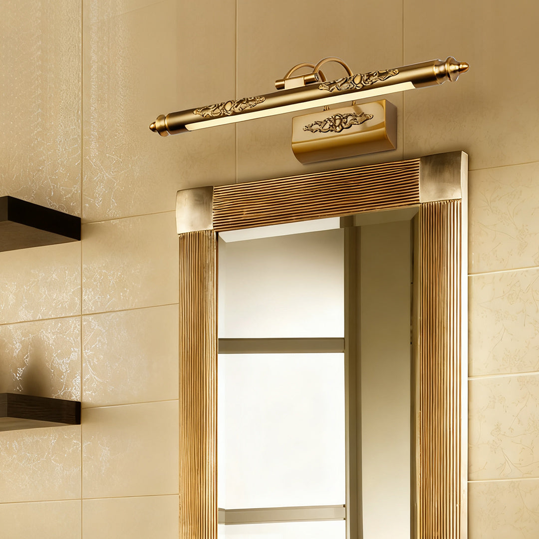 Brass Bathroom Vanity Light Fixtures Retro Antique Acrylic Light