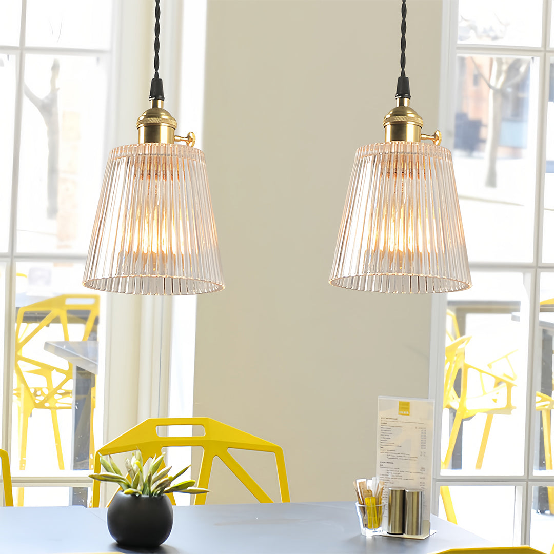 Clear Glass Pendant Lights Nordic Minimalist Brass Ceiling Light