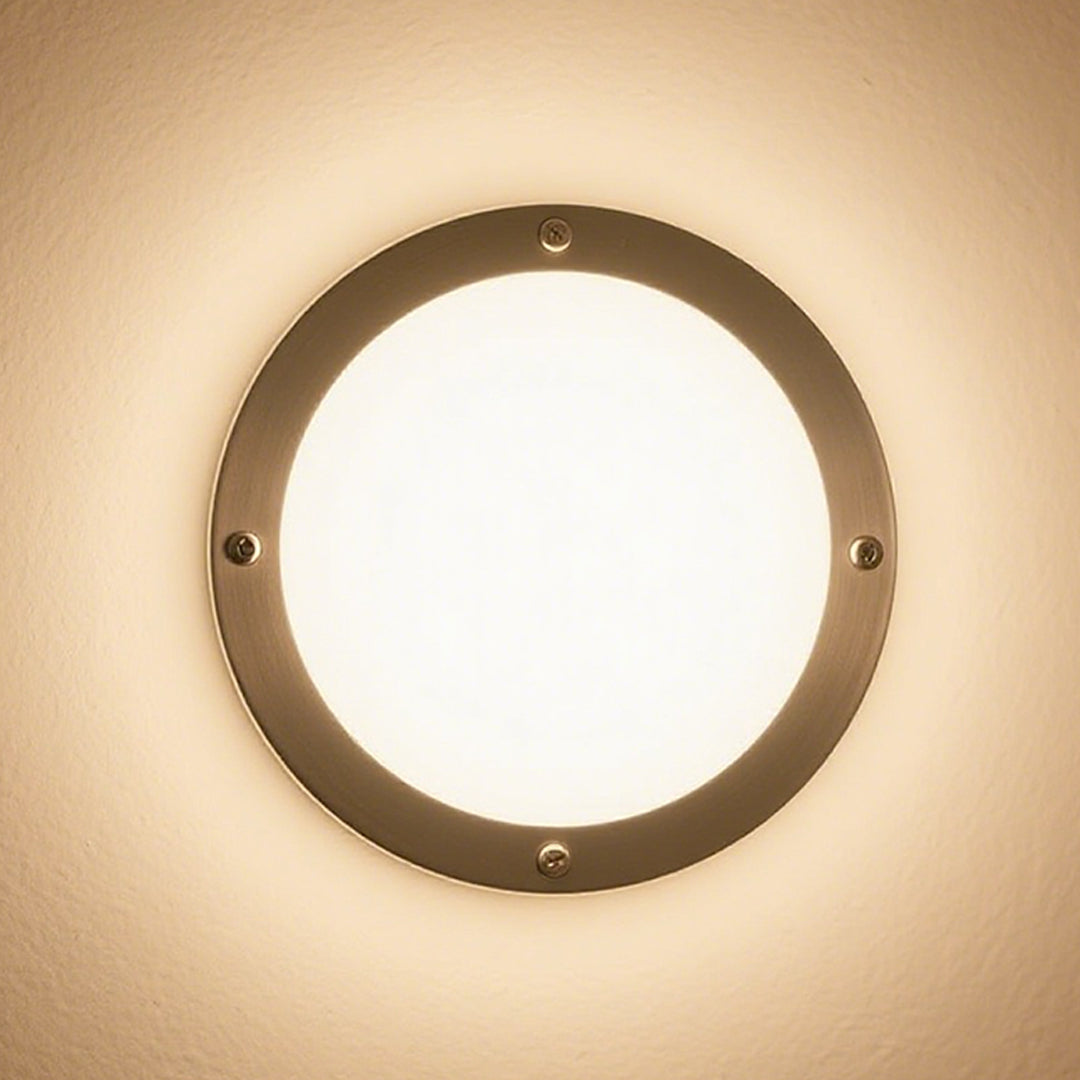 Round Outdoor Wall Lights Waterproof Minimalist Style