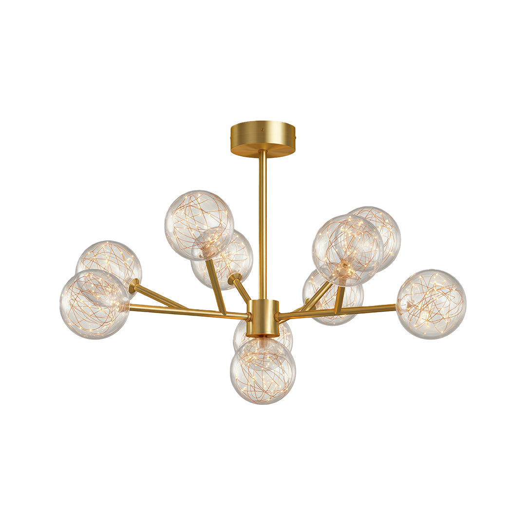 Modern Glass Globe Chandelier Full Sky Star Ceiling Light