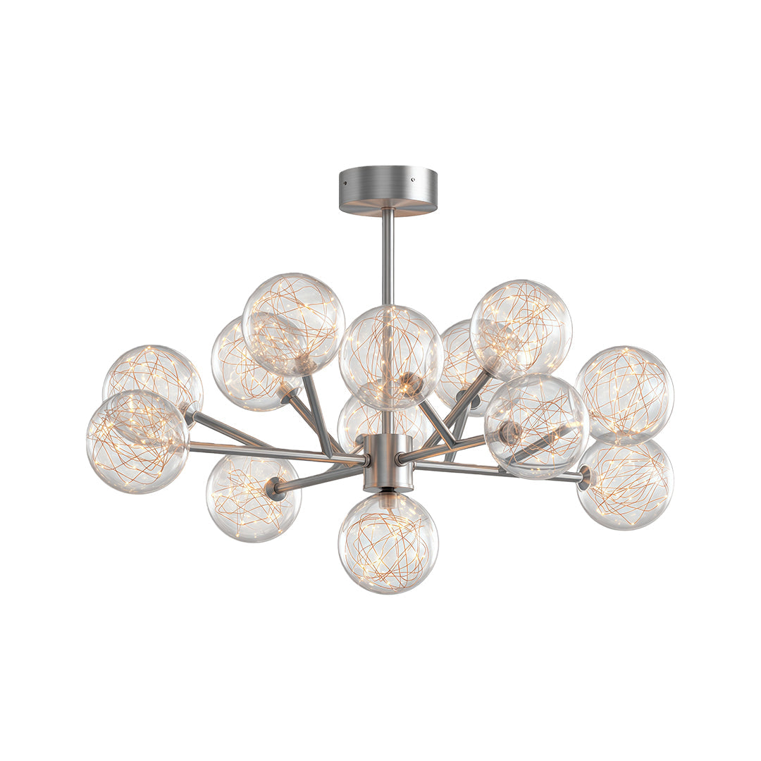 Modern Glass Globe Chandelier Full Sky Star Ceiling Light
