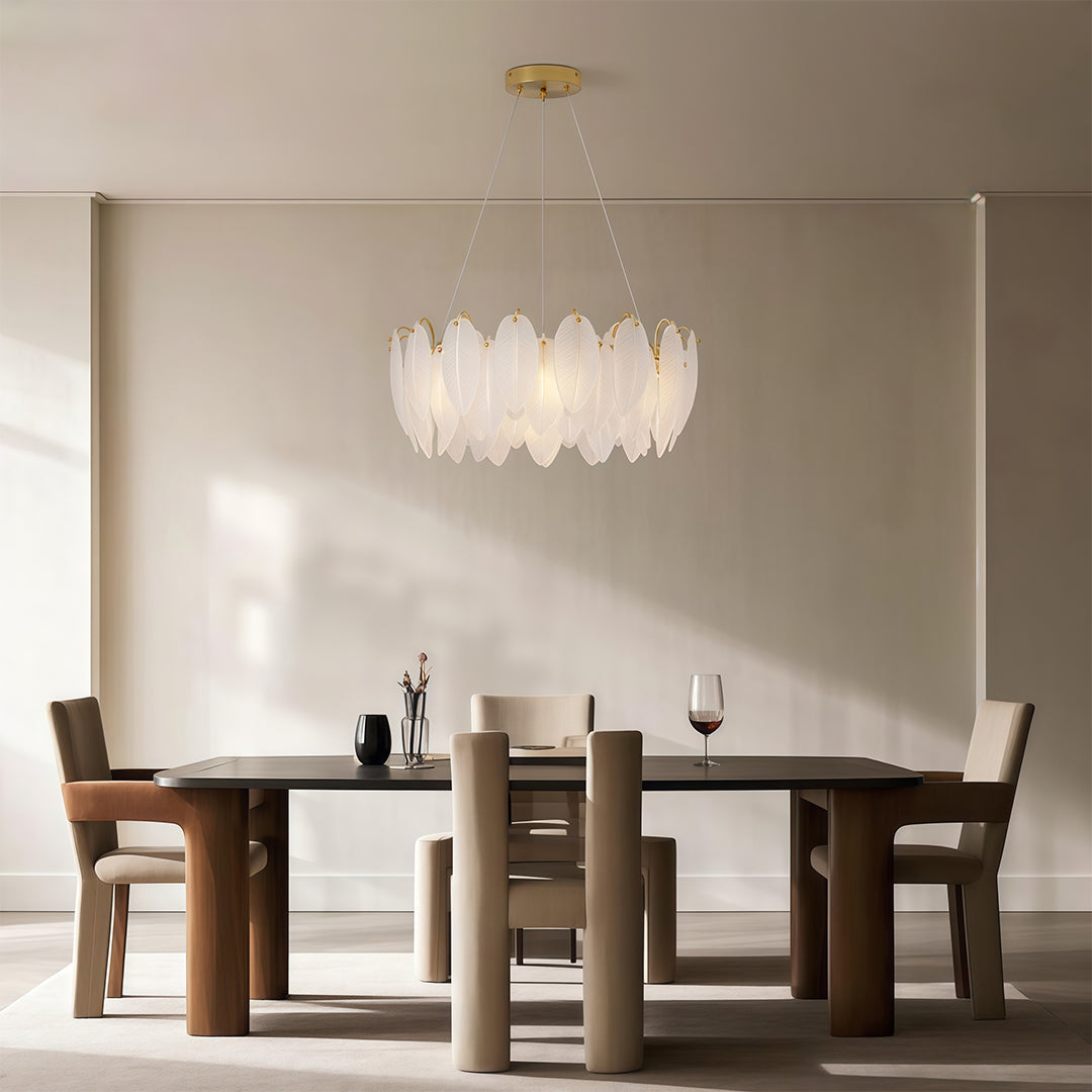 Feather Chandeliers Modern Luxury Glass Ceiling Light