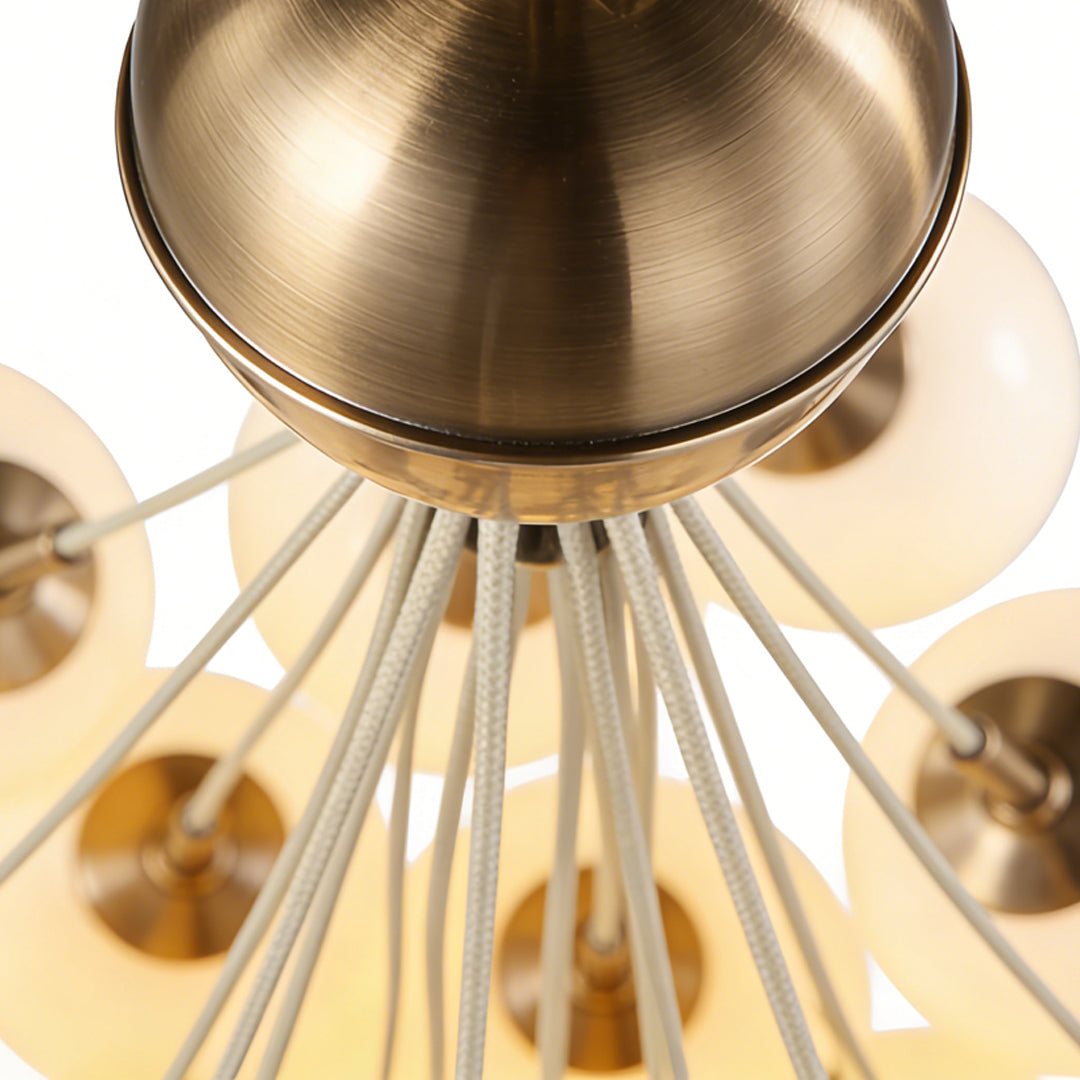 Bubble Glass Chandelier Chic Luxurious Ceiling Light Nordic Unique