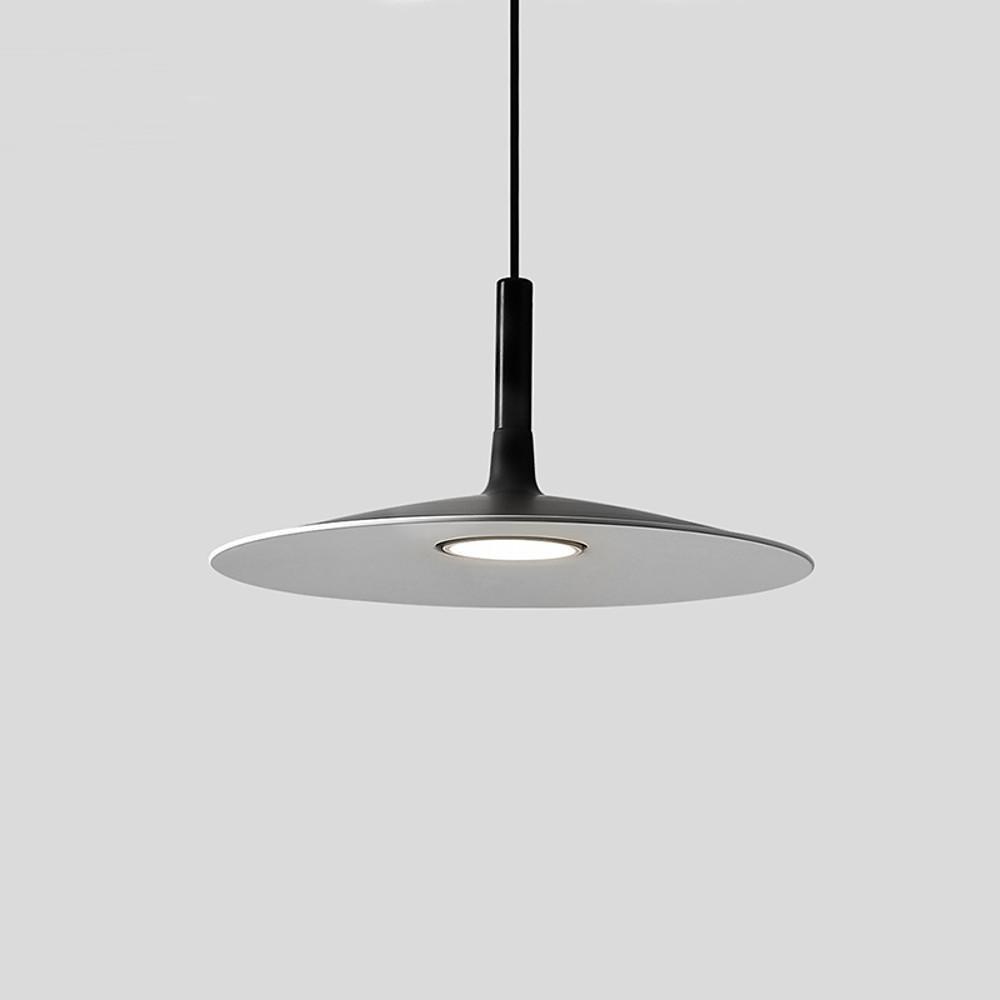 Flat Circular Design Industrial Pendant Lighting Modern Metal Ceiling Light