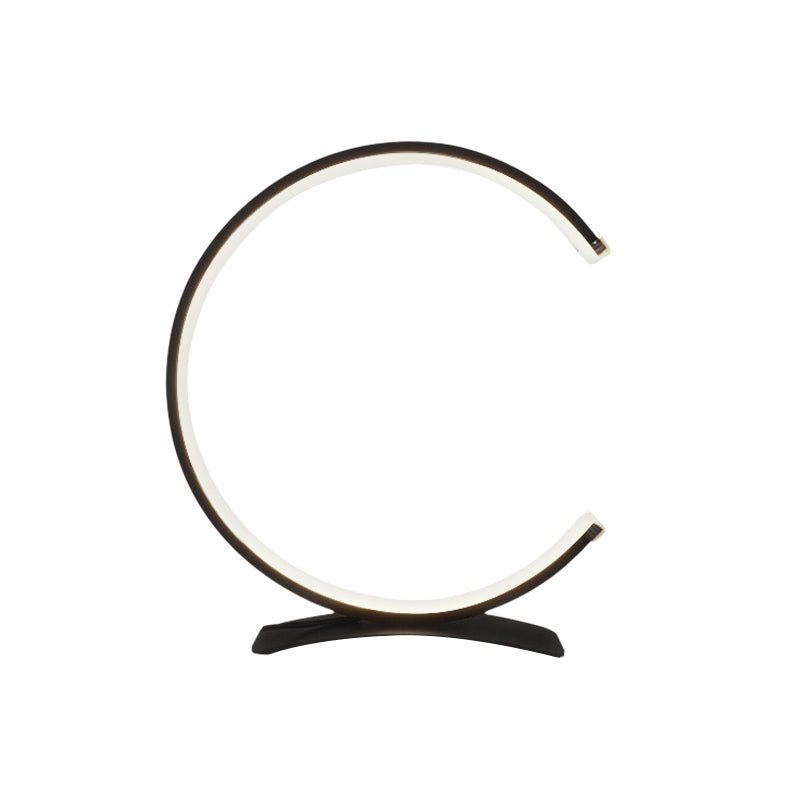 C Shaped Table Lamp Touch-Control LED Modern Ambient Lamp