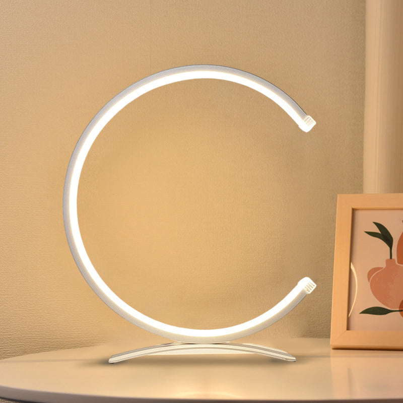 C Shaped Table Lamp Touch-Control LED Modern Ambient Lamp