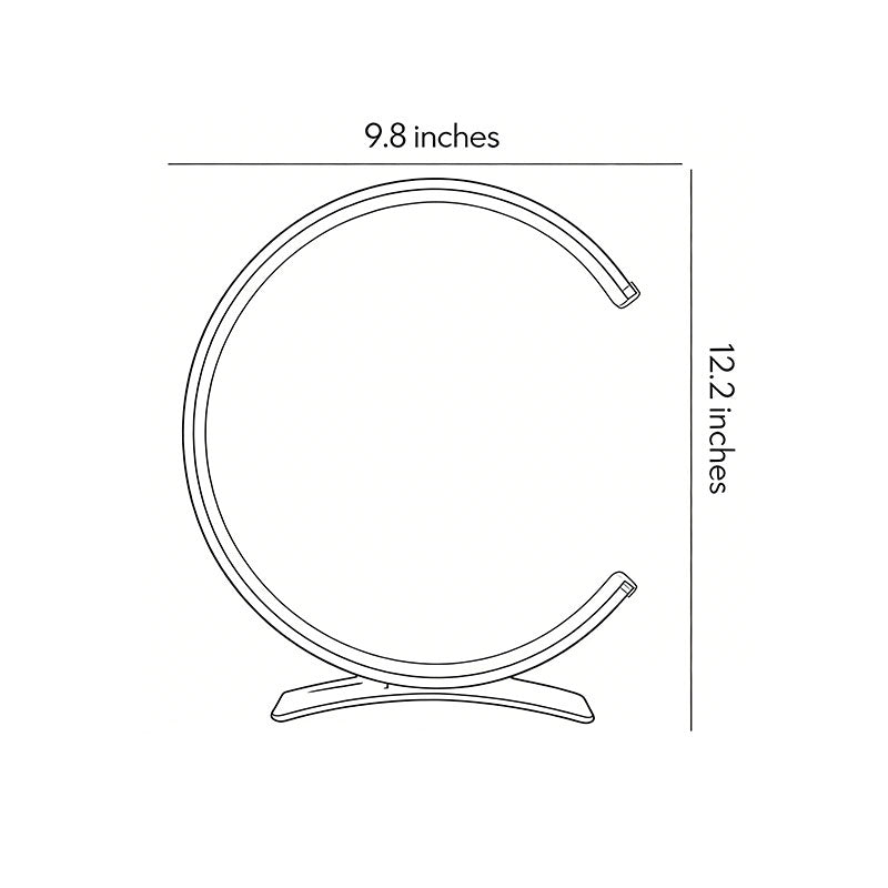 C Shaped Table Lamp Touch-Control LED Modern Ambient Lamp