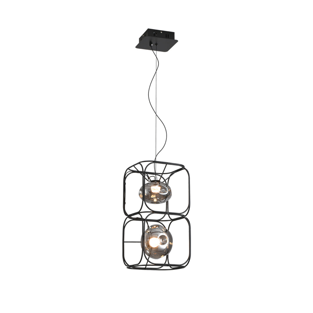 Caged Pendant Light Nordic Magic Cube LED Ceiling Light