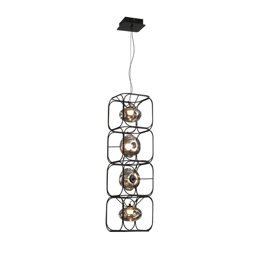 Caged Pendant Light Nordic Magic Cube LED Ceiling Light
