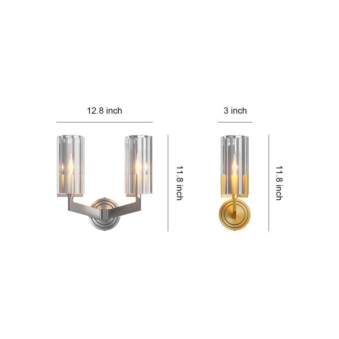 Decorative Wall Sconce Candle Minimalist Copper Lamp