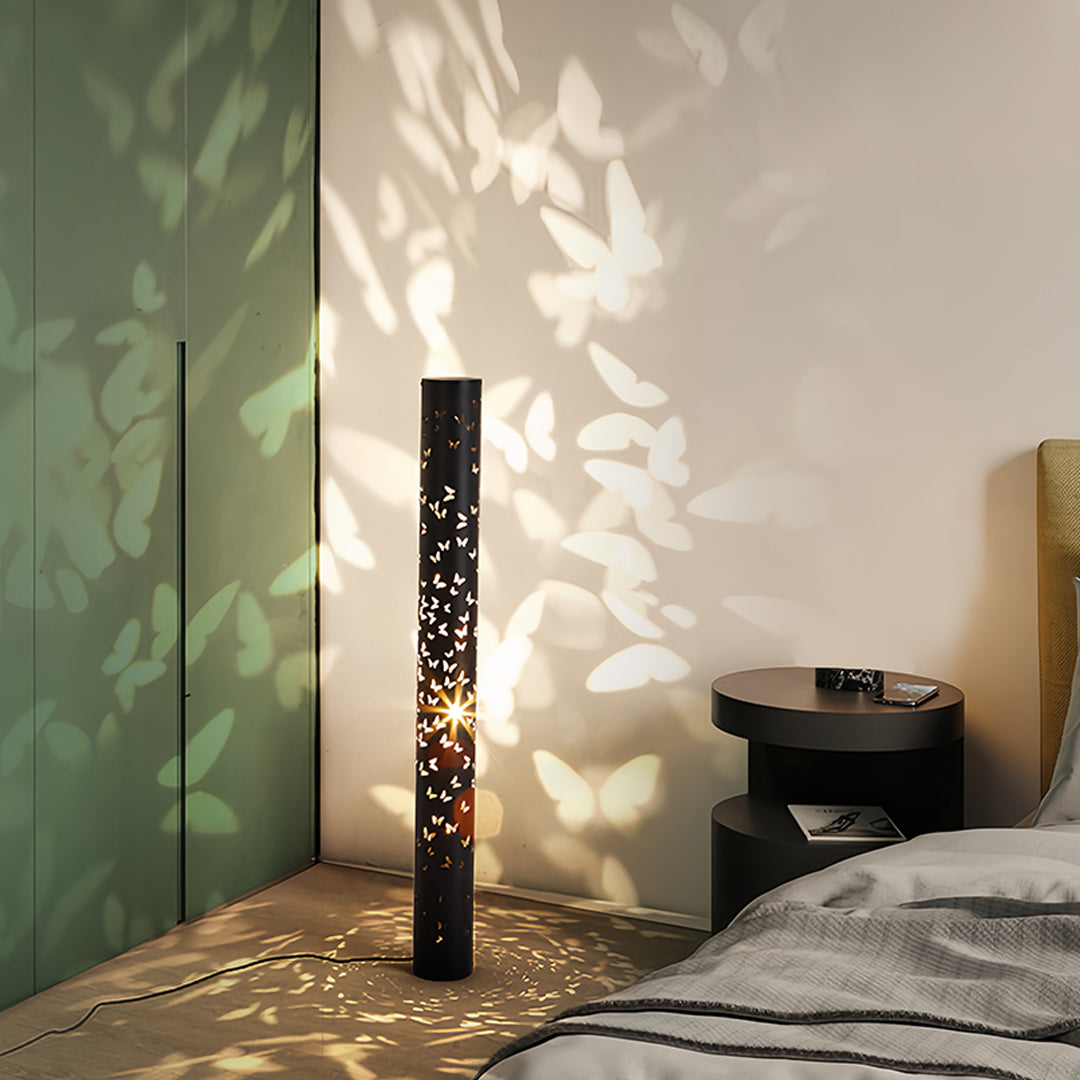 Butterfly Floor Lamp Ambient Projector Decorative Column Lamp