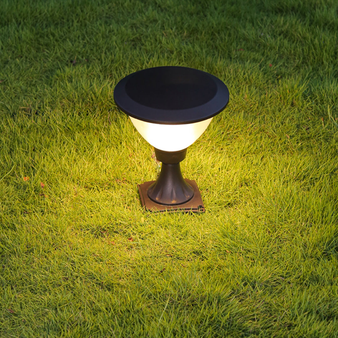 LED Metal Garden Lights Black Modern Minimalist Outdoor Bollard Light