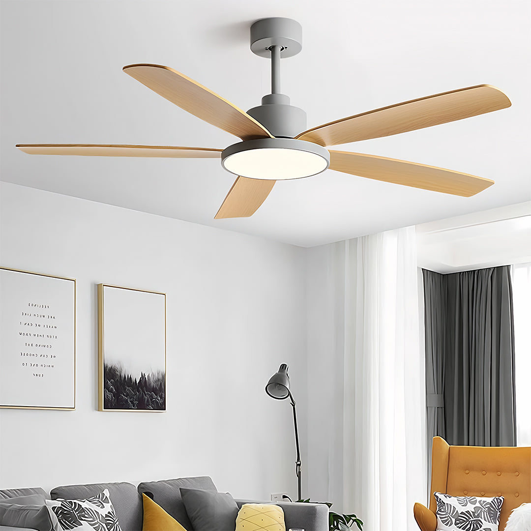 Ceiling Fans with 5 Lights Nordic Style Chandelier Look Fan Lamp