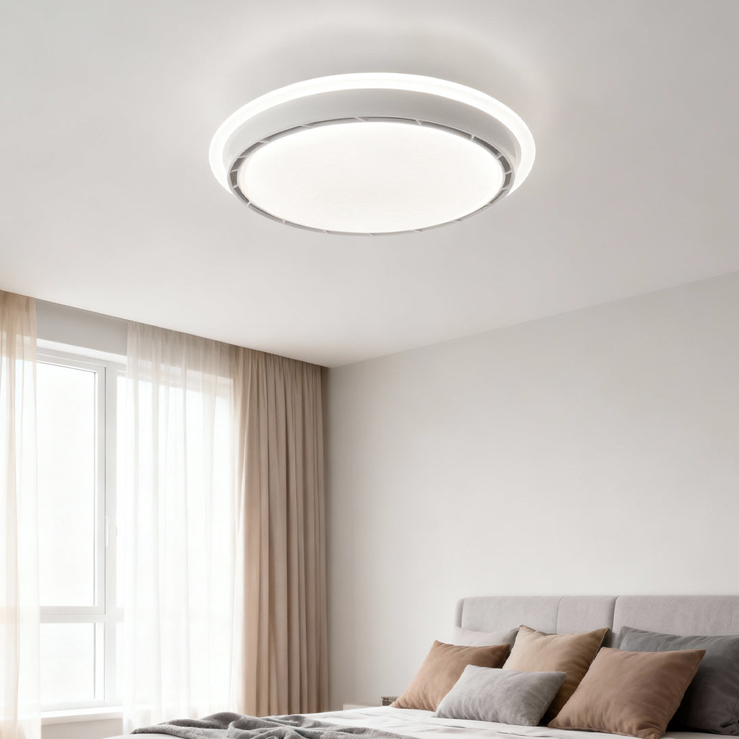 Ceiling Light with Hidden Fan French Retro Hardware Dimmable Fan Lamp