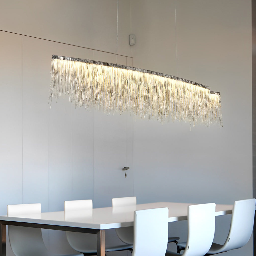 Chain Tassel Chandelier Aluminum Alloy LED Ceiling Light