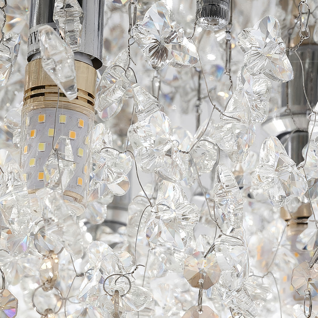 Unique Crystal Chandeliers French LED Creative Ceiling Light