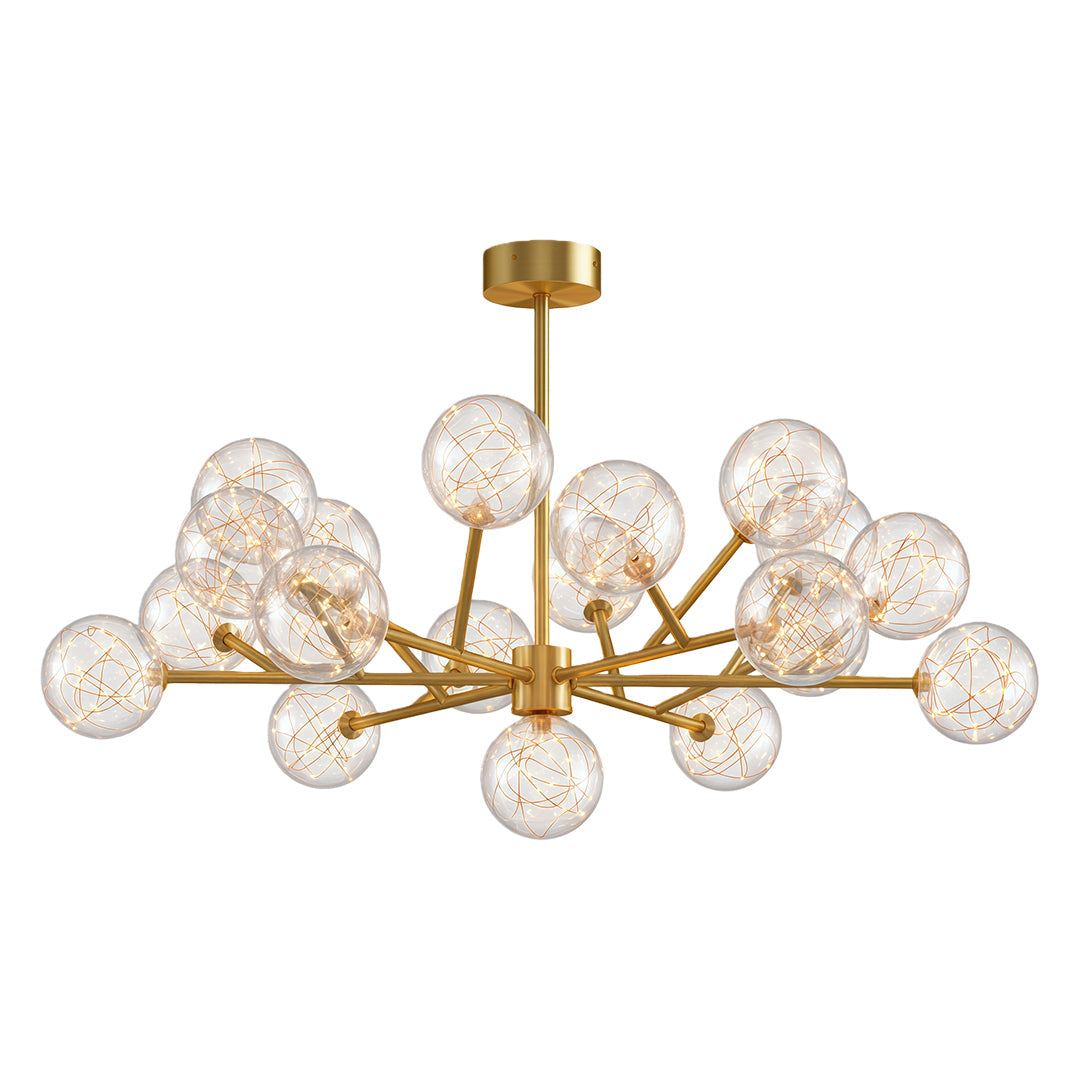 Modern Glass Globe Chandelier Full Sky Star Ceiling Light