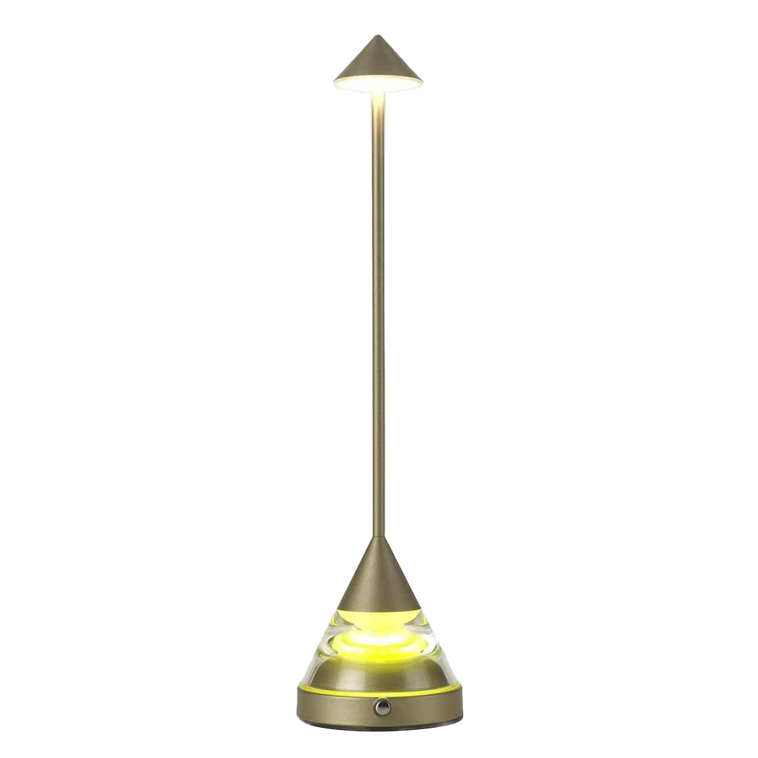 Unique Small Table Lamp Creative Pointed Aluminum Iron Accent Light