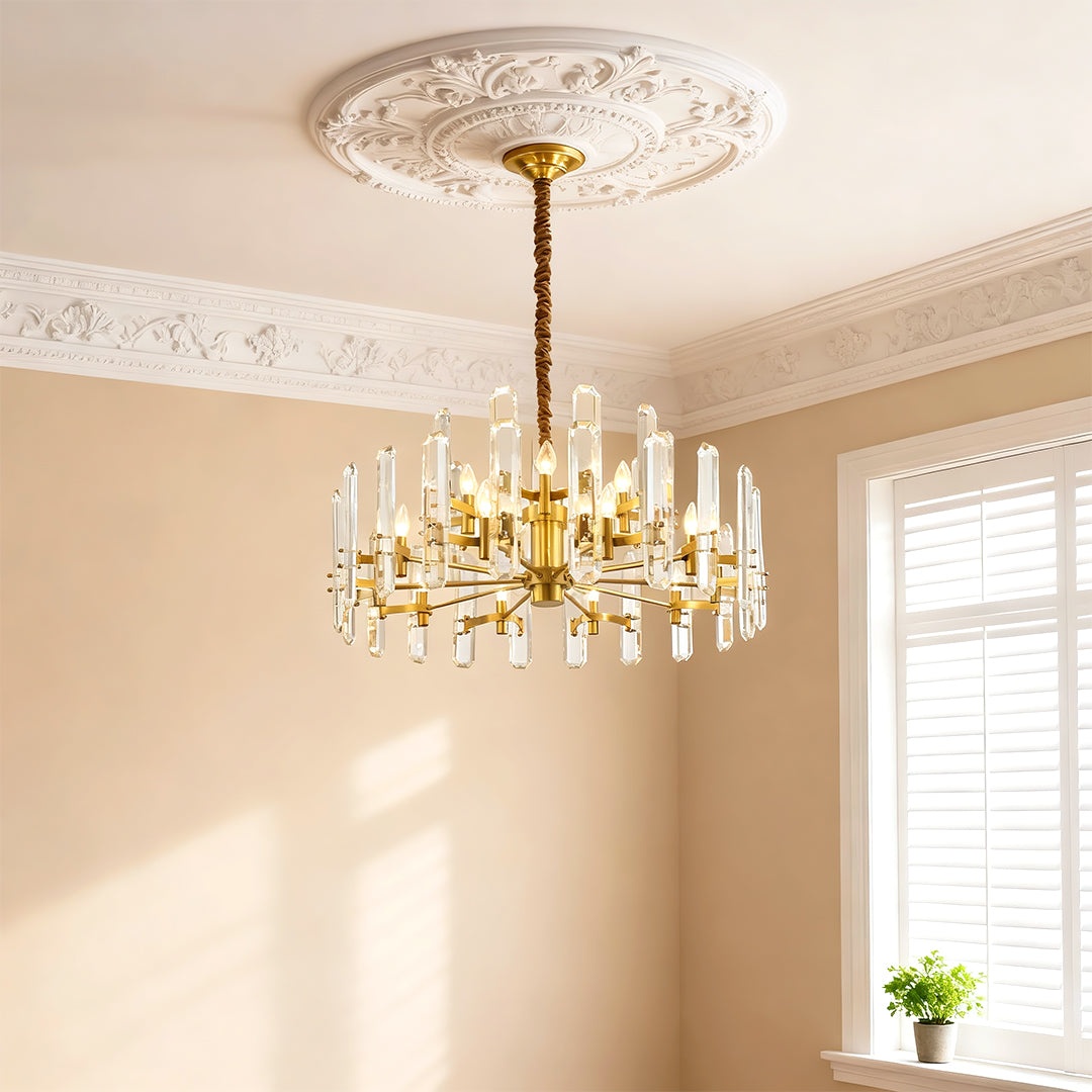 Chandelier Brass Modern Luxury Modern Glass Ceiling Light