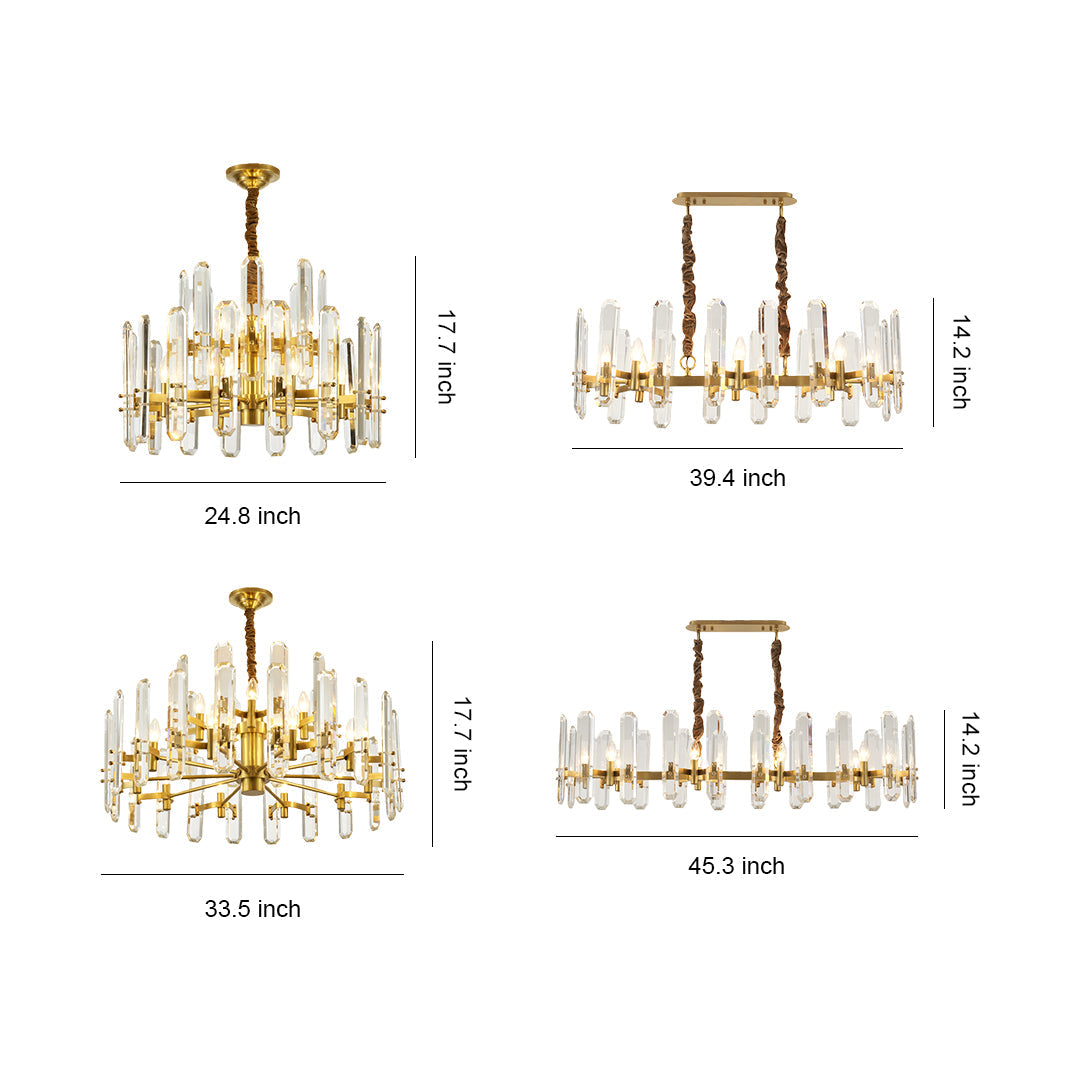 Chandelier Brass Modern Luxury Modern Glass Ceiling Light