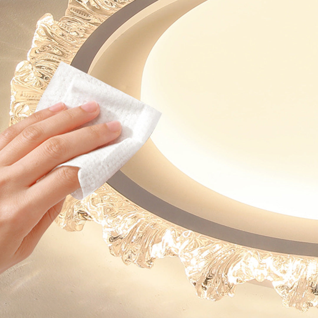 White Round LED Ceiling Light French wide-spectrum Ultra-Thin Flush Mount Light