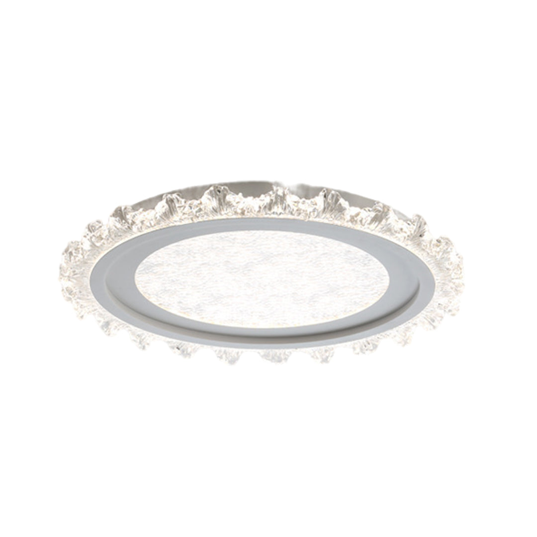 White Round LED Ceiling Light French wide-spectrum Ultra-Thin Flush Mount Light