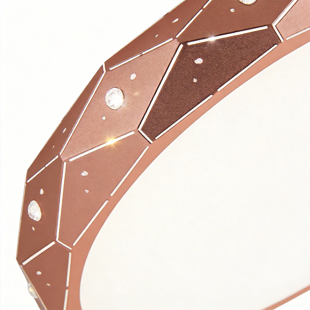 Childs Ceiling Light Round Recessed Drum LED Metal Light