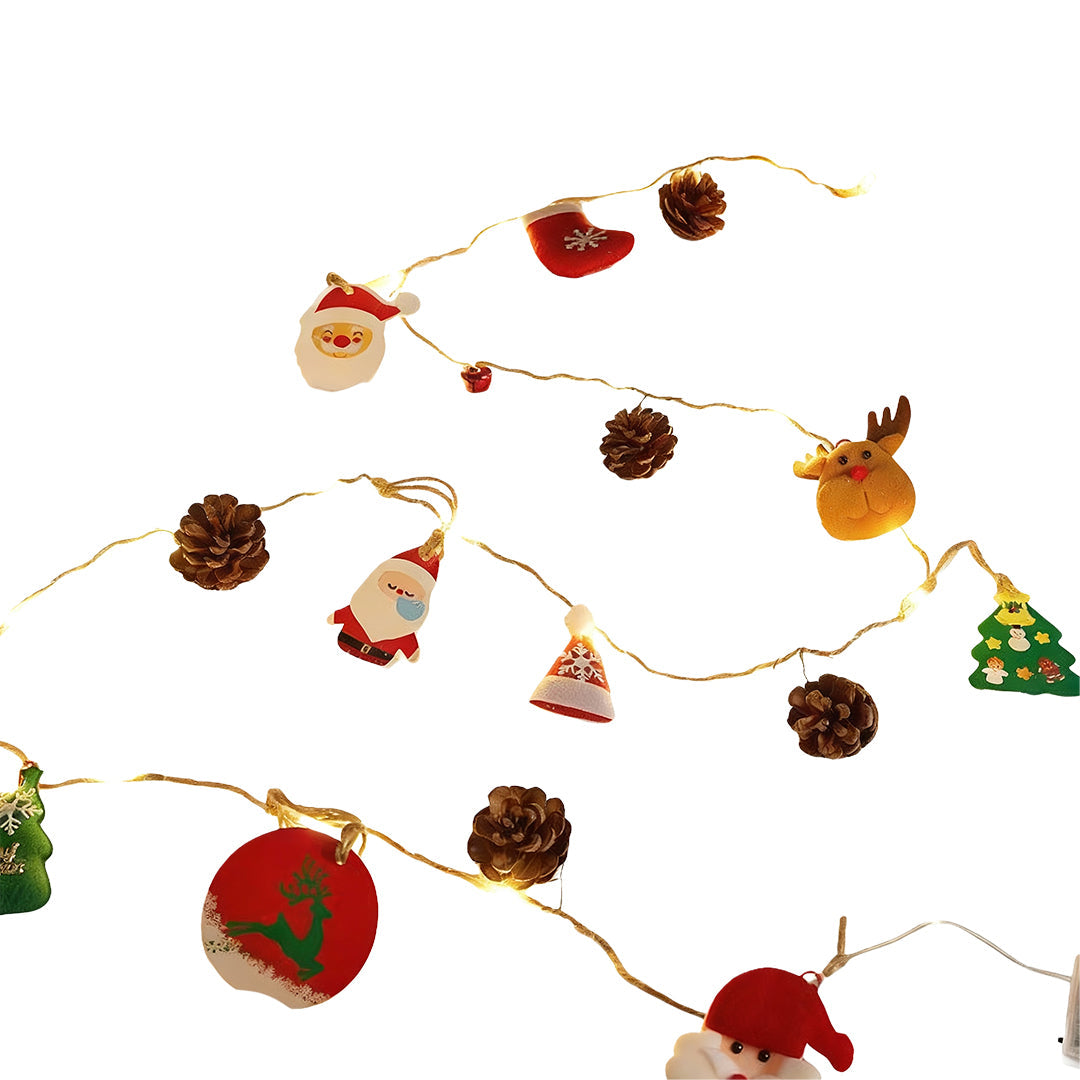 Christmas LED String Lights Decoration Hanging Ornaments Two-Pack