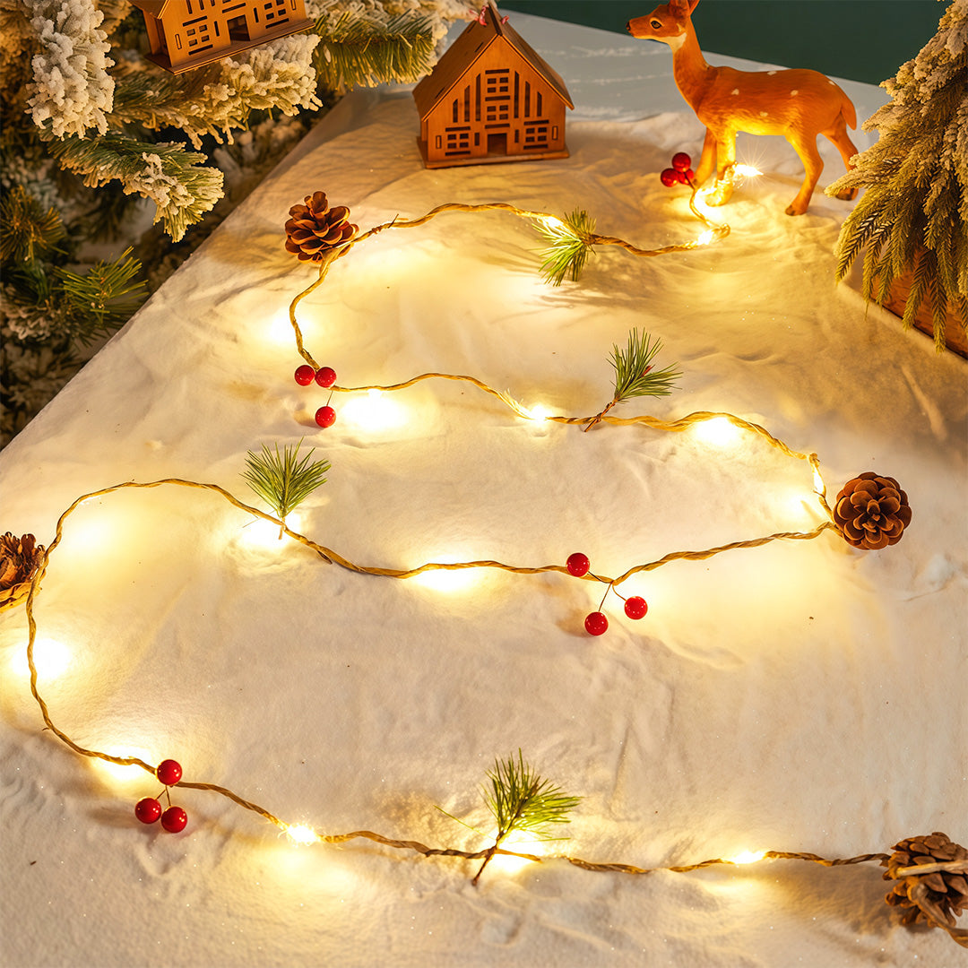 Christmas LED String Lights Decoration Hanging Ornaments Two-Pack