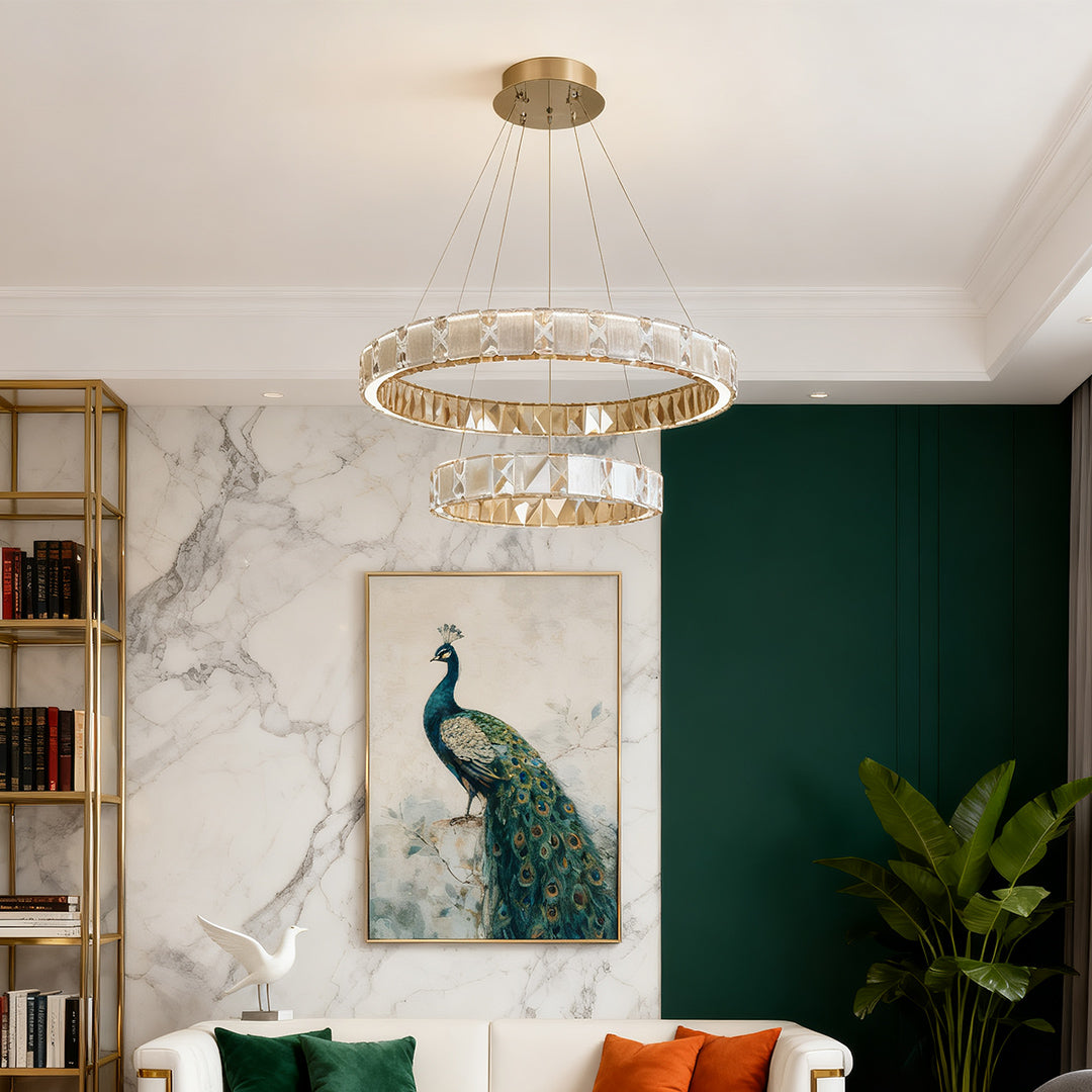Chrome Chandeliers Italian Luxury Crystal Ceiling Lights