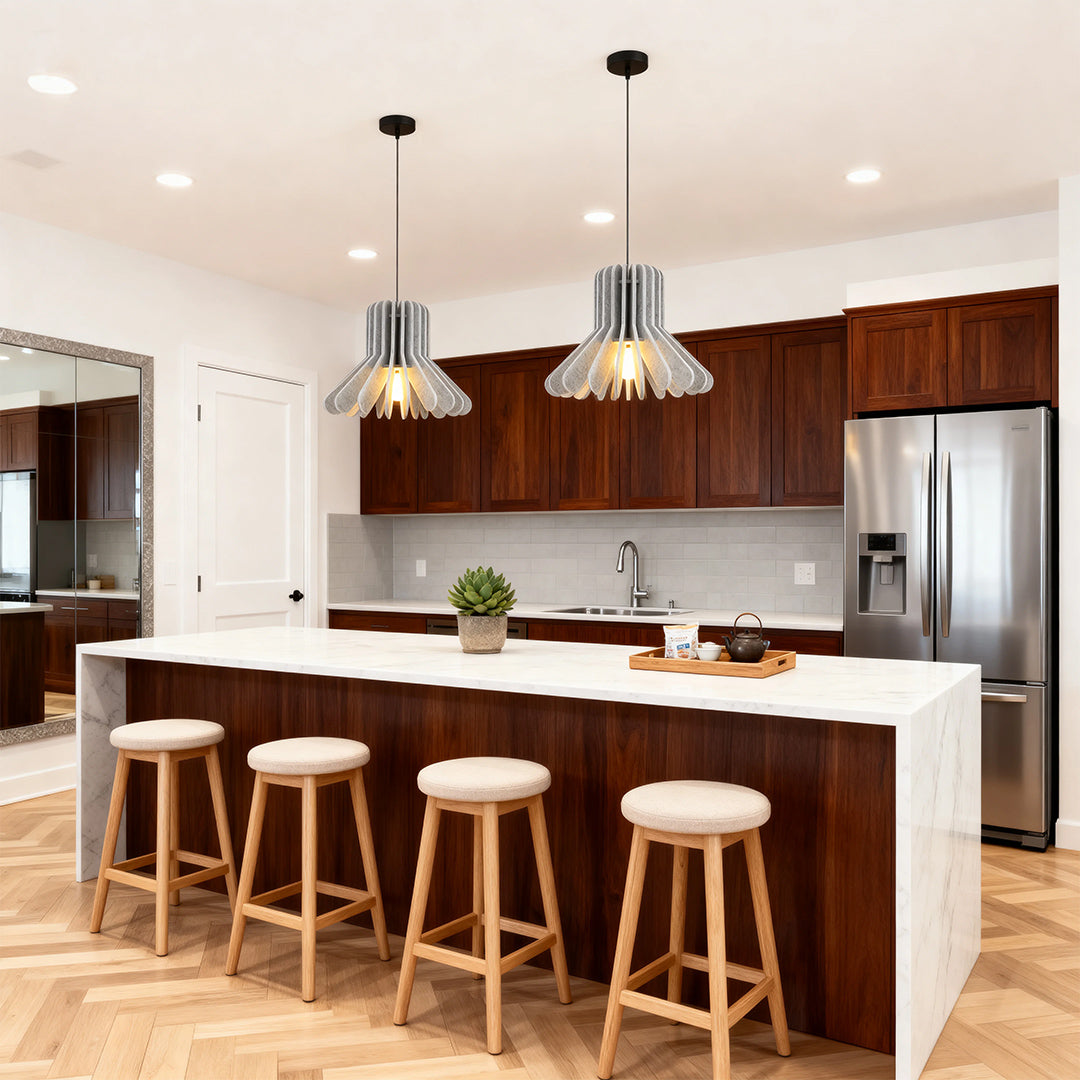 Tiny Pendant Lights Sound-Dampening Felt and Iron Body Ceiling Lights