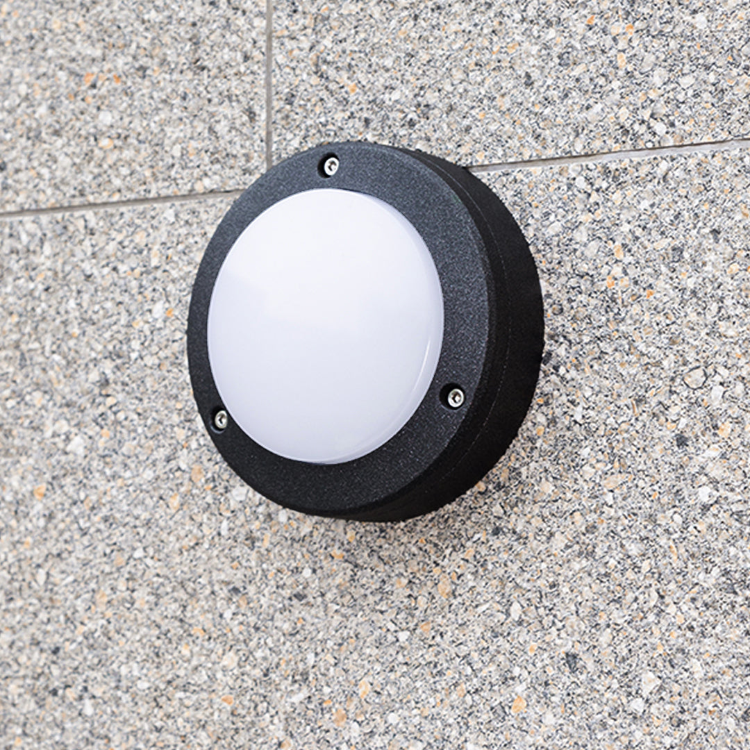 Round Outdoor Wall Lights Waterproof Minimalist Style