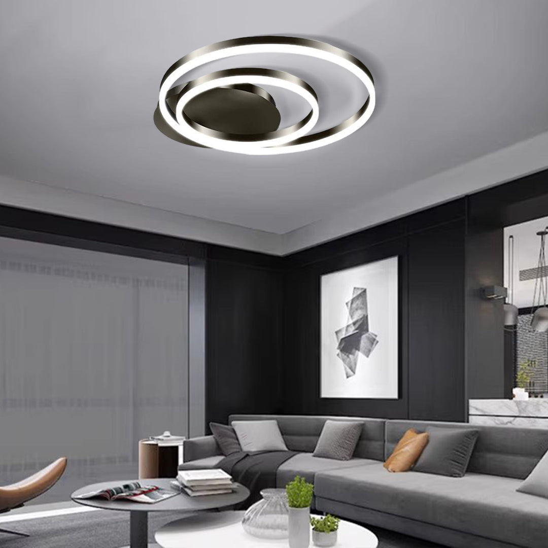 Circular Ceiling Light Nordic Three-color Flush Mount Lights