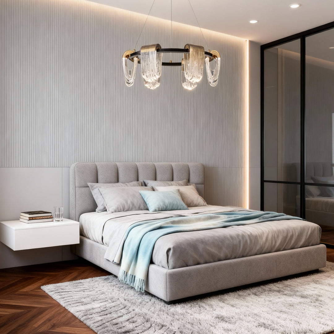Circular Chandelier Modern Minimalist Metal Ceiling Light