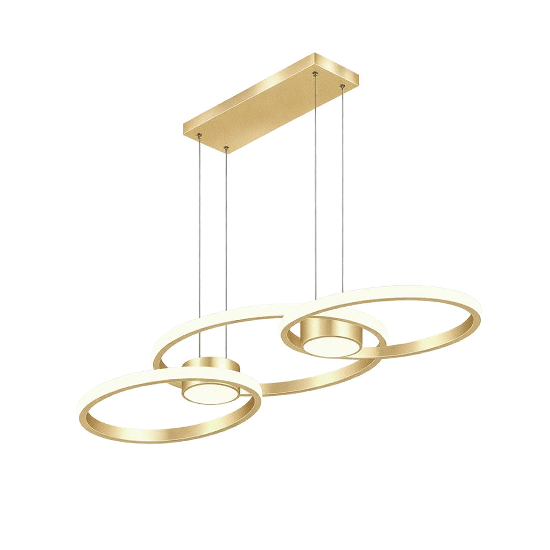 Gold Chandelier Lamp Nordic Style Aluminum Adjusted Ceiling Light