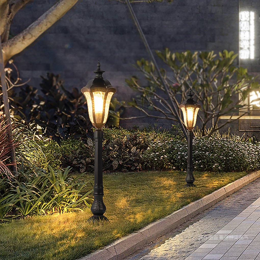 Retro-Inspired Waterproof Outdoor Lamp Post for Traditional Villa Gardens