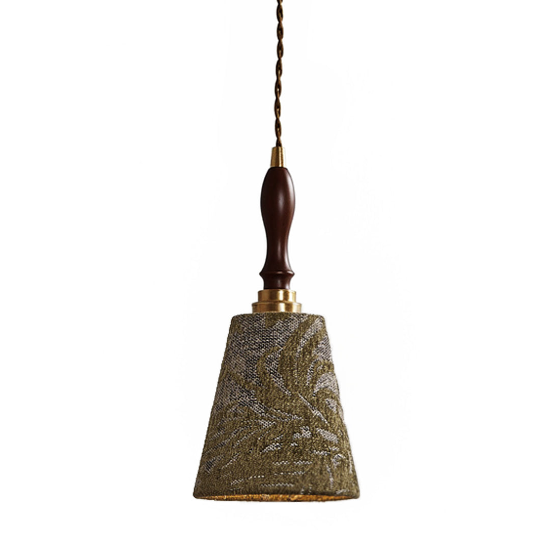Retro Pendant Lighting French Olive Green Metal Ceiling Light